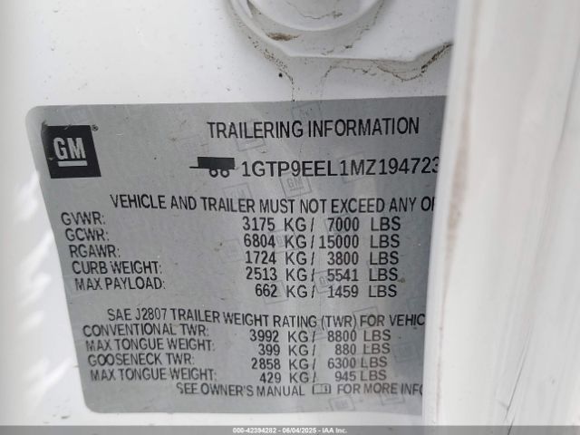 2021 GMC SIERRA 1500 1GTP9EEL1MZ194723 Photo 8