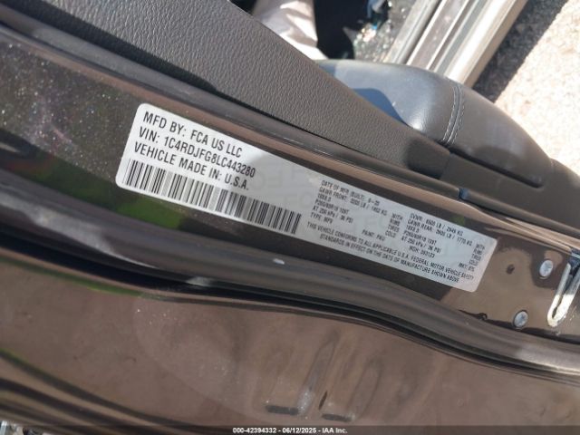 2020 DODGE DURANGO 1C4RDJFG8LC443280 Photo 8