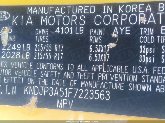 KNDJP3A51F7223563 KIA SOUL +