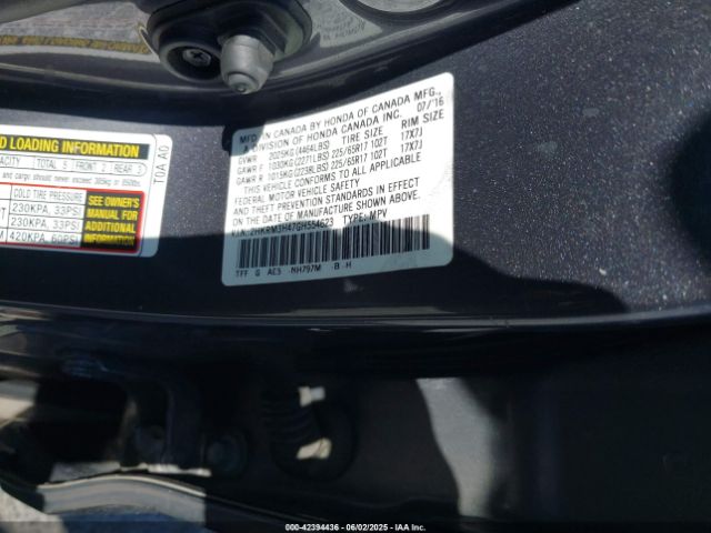 2HKRM3H47GH554623 Honda CR-V SE