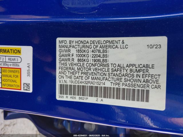 2024 ACURA INTEGRA 19UDE4H32RA015214 Photo 8