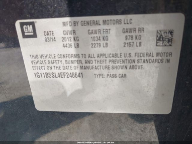 1G11B5SL4EF248641 Chevrolet Malibu 1ls
