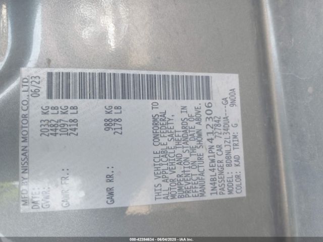 2023 NISSAN ALTIMA 1N4BL4EW1PN412306 Photo 8
