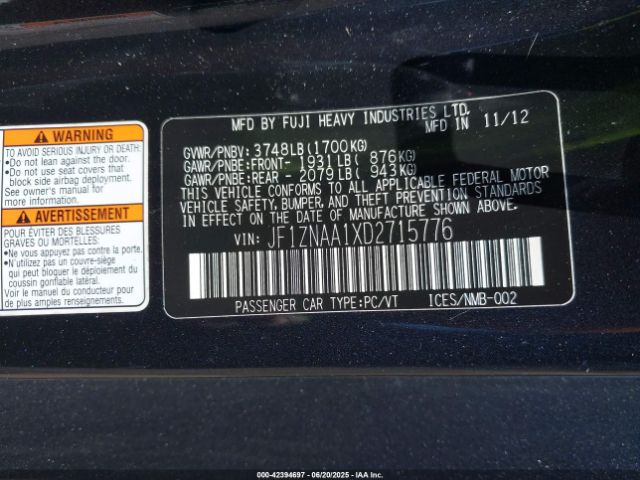 2013 SCION FR-S JF1ZNAA1XD2715776 Photo 8