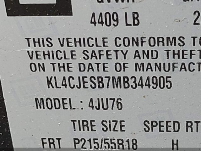 2021 BUICK ENCORE KL4CJESB7MB344905 Photo 8