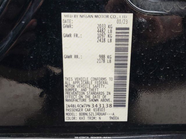 2023 NISSAN ALTIMA 1N4BL4CW7PN343138 Photo 8