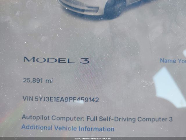 2023 TESLA MODEL 3 5YJ3E1EA9PF459142 Photo 6