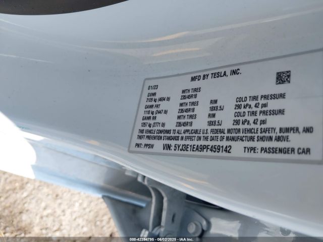 2023 TESLA MODEL 3 5YJ3E1EA9PF459142 Photo 8