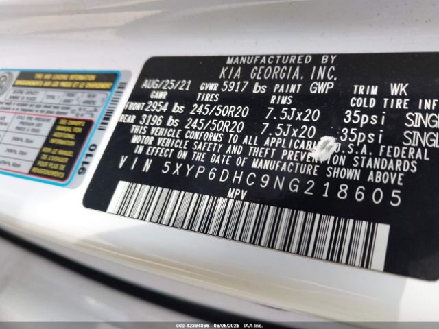 2022 KIA TELLURIDE 5XYP6DHC9NG218605 Photo 8