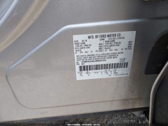 2018 FORD EDGE 2FMPK4J92JBB85354 Photo 8
