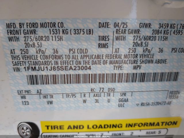 1FMJU1J85SEA23004 Ford Expedition Active
