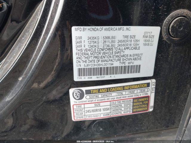 2017 ACURA MDX 5J8YD3H35HL001194 Photo 8
