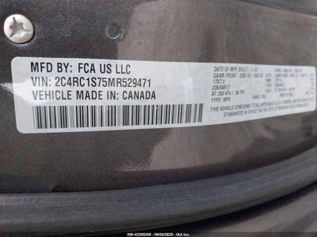 2021 CHRYSLER PACIFICA HYBRID 2C4RC1S75MR529471 Photo 8