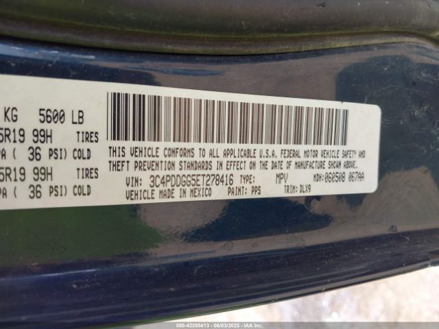 3C4PDDGG5ET278416 Dodge Journey Crossroad