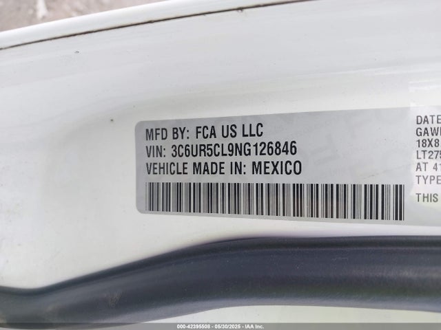 3C6UR5CL9NG126846 RAM 2500