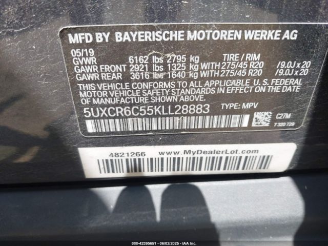 2019 BMW X5 5UXCR6C55KLL28883 Photo 8
