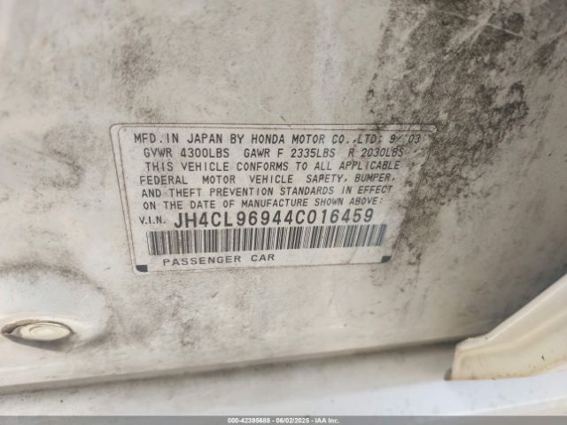 2004 ACURA TSX JH4CL96944C016459 Photo 8