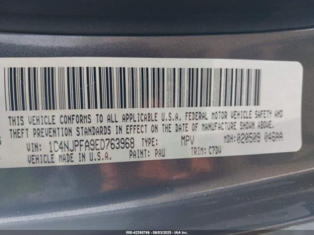 1C4NJPFA9ED763968 Jeep Patriot Latitude