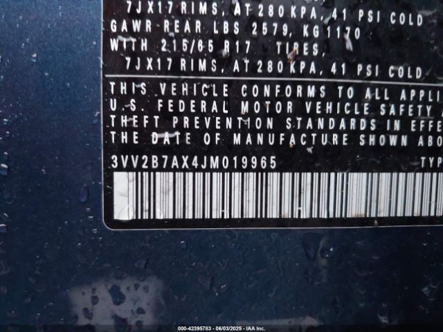 2018 VOLKSWAGEN TIGUAN 3VV2B7AX4JM019965 Photo 8