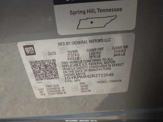 2024 CADILLAC XT6 1GYKPAR42RZ723545 Photo 8