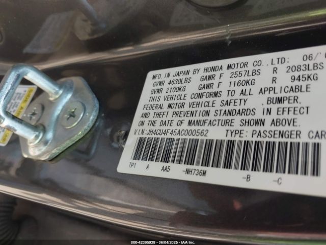 2010 ACURA TSX JH4CU4F45AC000562 Photo 8