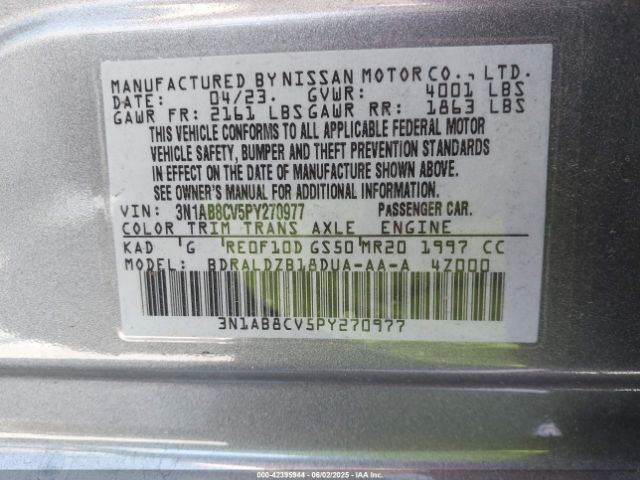 2023 NISSAN SENTRA 3N1AB8CV5PY270977 Photo 8