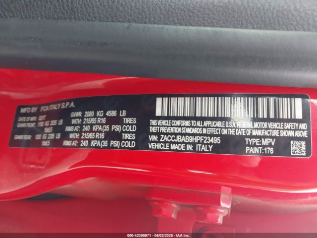 2017 JEEP RENEGADE ZACCJBAB9HPF23495 Photo 8