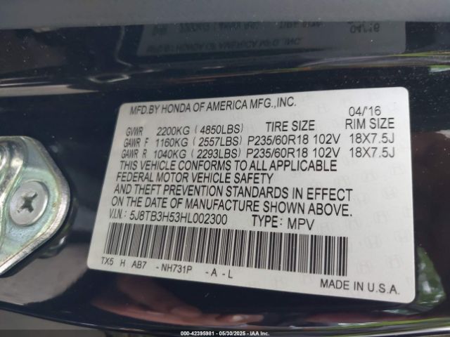 2017 ACURA RDX 5J8TB3H53HL002300 Photo 8