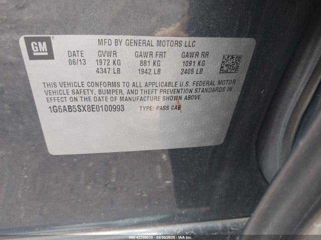 2014 CADILLAC ATS 1G6AB5SX8E0100993 Photo 8