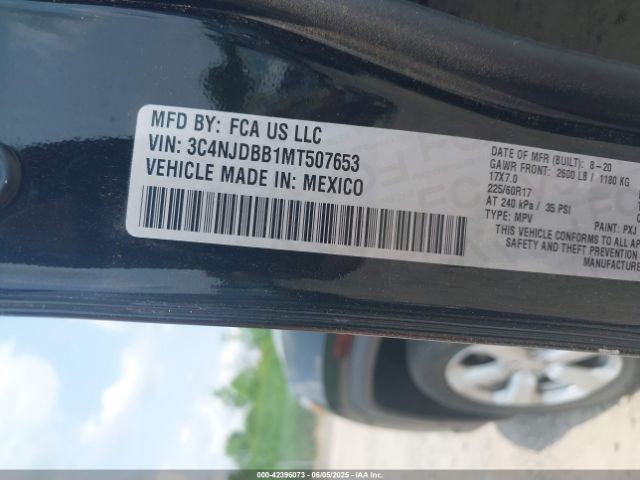 3C4NJDBB1MT507653 Jeep Compass Latitude 4x4