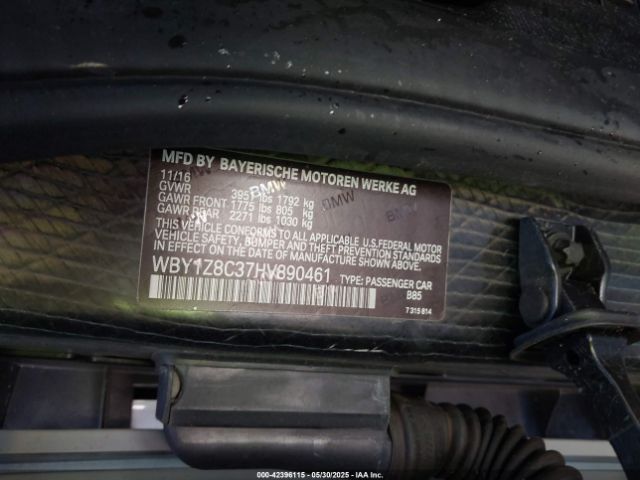 2017 BMW I3 WBY1Z8C37HV890461 Photo 8