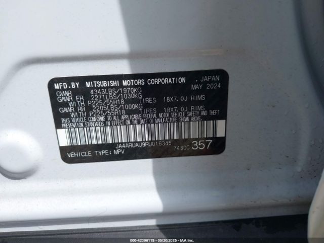 2024 MITSUBISHI OUTLANDER SPORT JA4ARUAU9RU016345 Photo 8