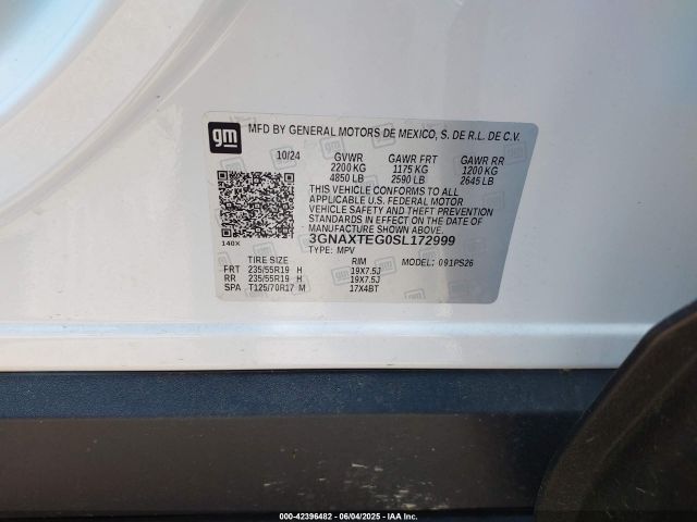 2025 CHEVROLET EQUINOX 3GNAXTEG0SL172999 Photo 8