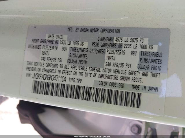 2021 MAZDA CX-5 JM3KFADM9M0471104 Photo 8