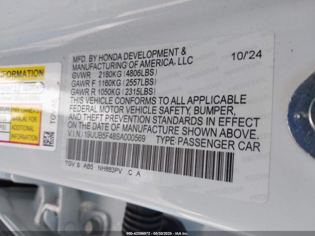 2025 ACURA TLX 19UUB5F48SA000569 Photo 8