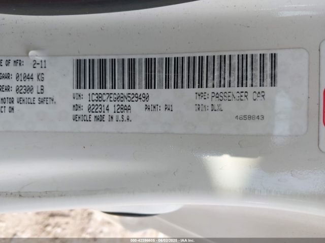 2011 CHRYSLER 200 1C3BC7EG0BN529490 Photo 8