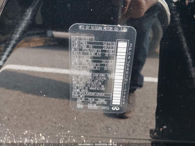 2022 INFINITI QX50 3PCAJ5AB2NF109454 Photo 8