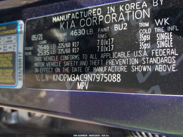 2022 KIA SPORTAGE KNDPM3AC9N7975088 Photo 8