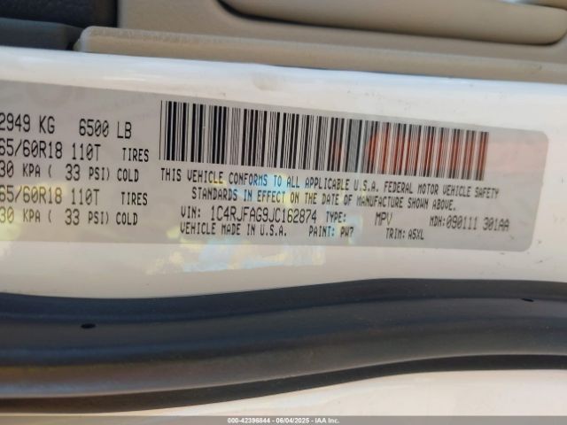 2018 JEEP GRAND CHEROKEE 1C4RJFAG9JC162874 Photo 8
