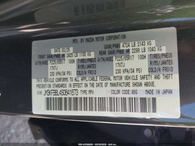 JM3KFBBL4S0641673 Mazda Cx-5 2.5 S Select