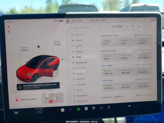 5YJ3E1EA0PF447154 Tesla Model 3 Rear-wheel Drive