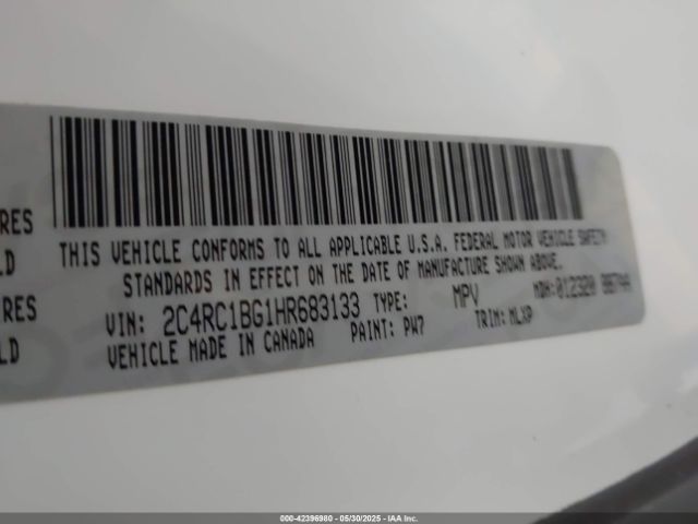 2017 CHRYSLER PACIFICA 2C4RC1BG1HR683133 Photo 8
