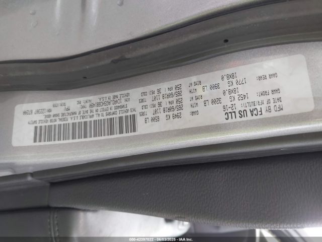 1C4RDJAG5HC681490 Dodge Durango Sxt Awd