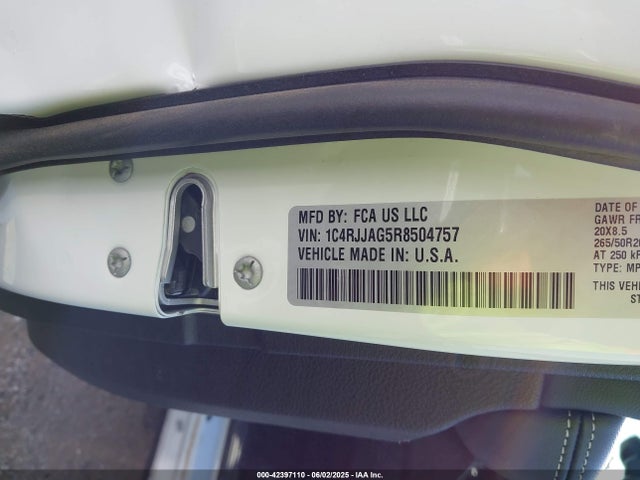 1C4RJJAG5R8504757 Jeep GRAND CHEROKEE L