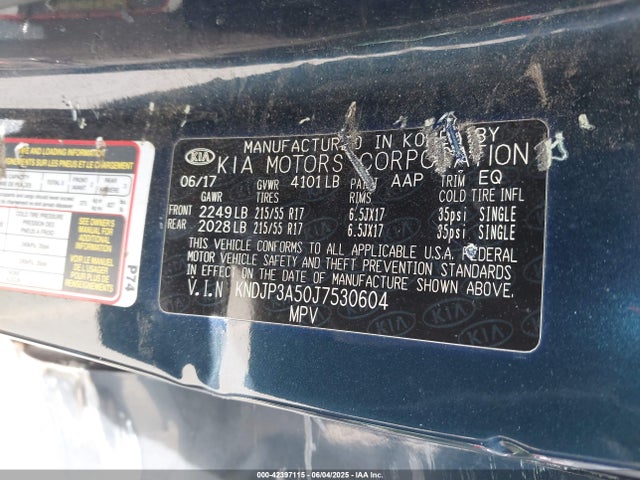 KIA g 2018 KNDJP3A50J7530604 Image 9