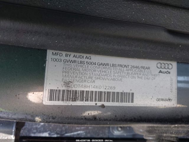2004 AUDI A4 WAUDT48H14K012269 Photo 8