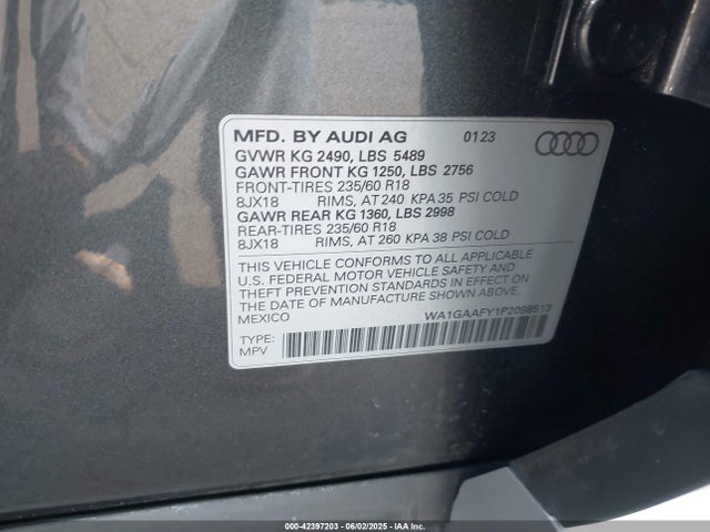 2023 AUDI Q5 WA1GAAFY1P2098513 Photo 8
