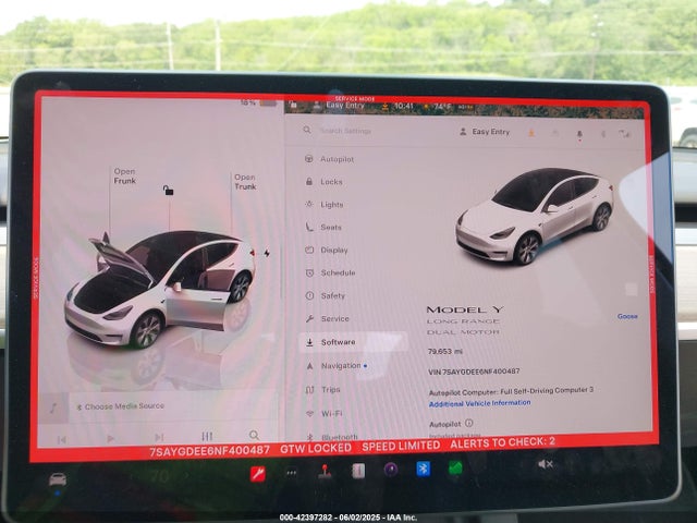 2022 TESLA MODEL Y 7SAYGDEE6NF400487 Photo 6