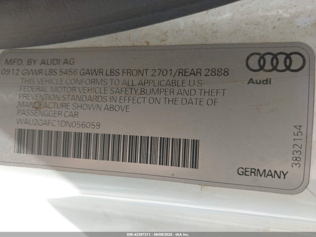 2013 AUDI A7 WAU2GAFC1DN056059 Photo 8