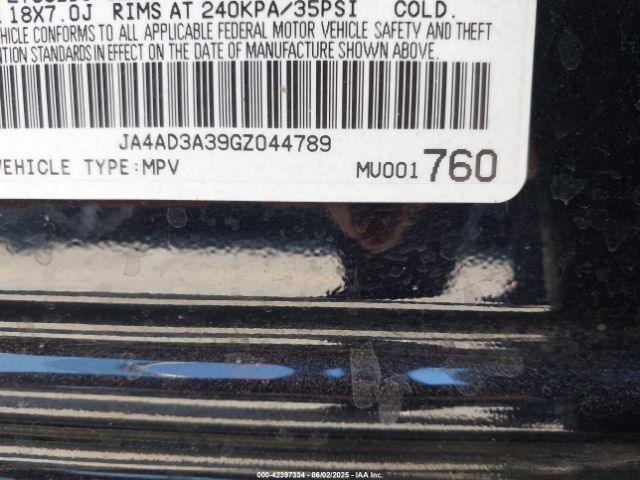 2016 MITSUBISHI OUTLANDER JA4AD3A39GZ044789 Photo 8